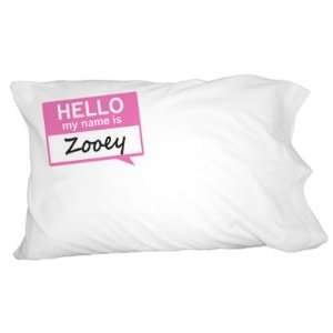  Zooey Hello My Name Is Novelty Bedding Pillowcase Pillow 