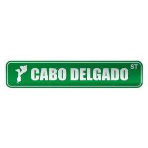   CABO DELGADO ST  STREET SIGN CITY MOZAMBIQUE