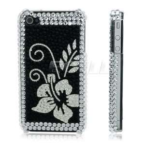  Ecell   CLEAR FLOWER 3D CRYSTAL BLING BACK CASE FOR iPHONE 