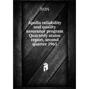   program Quarterly status report, second quarter 1965 NON Books