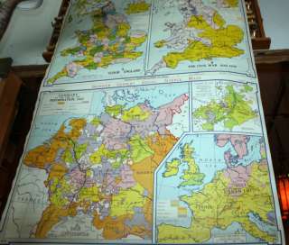 Denoyer Teacher Pull School Map Germany England Civil W  