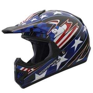  Scorpion Youth VX 9 Patriot Helmet   Small/Blue 