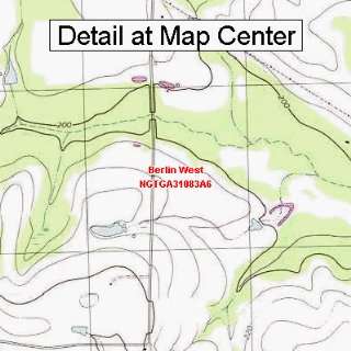  USGS Topographic Quadrangle Map   Berlin West, Georgia 