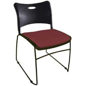   Point Furniture Industries Stax Stacking Chair with Upholstered Seat