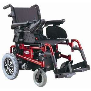  Folding Power Chair, Burgundy with White Glove Service 