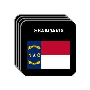 US State Flag   SEABOARD, North Carolina (NC) Set of 4 Mini Mousepad 