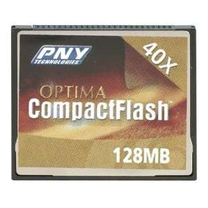    PNY P HSCF6128 RF 128 MB 40X Optima Flash Memory Card Electronics