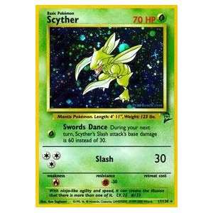  Pokemon   Scyther (17)   Base Set 2   Holofoil Toys 
