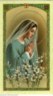 Nurses Prayer Cromo NB Laminated Holy Card From Italy  
