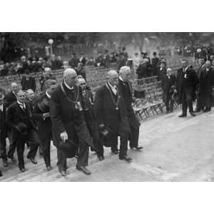  1915 photo SCOTTISH RITE TEMPLE DEDICATION. GEORGE F. MOORE, CENTER 