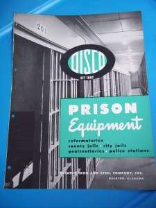 Vtg DISCO Decatur Iron&Steel Co Brochure~Prison Equiment~Catalog~1957 