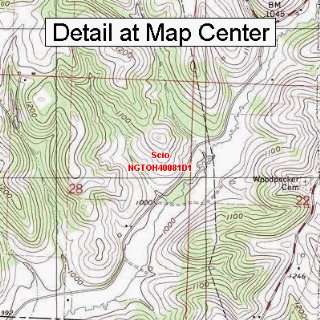 USGS Topographic Quadrangle Map   Scio, Ohio (Folded/Waterproof 