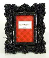 Black Baroque Goth Angel Wings & Shells Photo Frame For 4x6 Picture 