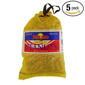 Sunland Roasted Valencia Peanuts In Shell, 32 Ounce Mesh Bags (Pack of 