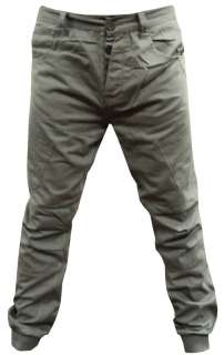 NEW MENS CUFFED CHINO JOGGER CARROT FIT COMBAT JEANS TROUSER SIZE 30 