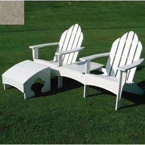   Eagle One Double Adirondack with Table  Driftwood