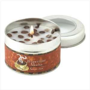  Peppermint Mocha Scent Tin Candle   Style 12799