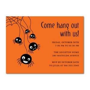  Halloween Party Invitations   Spinning Spiders By Nancy 