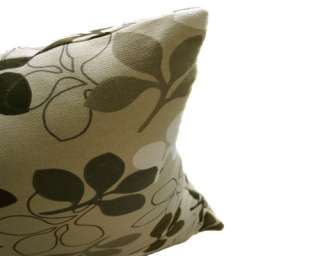   Oliver White Leaf Linen Cushion/Pillow/Throw Cover*Custom Size*  