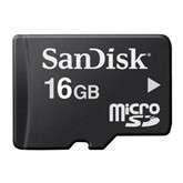 SanDisk 16GB Micro SD HC for RIM Blackberry STORM 9500  