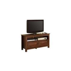  Brown Wood TV Console   Walker Edison WQ44CSTB Furniture 