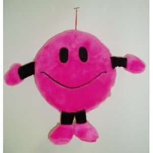  Hot Pink Smiley Face Plush 10 