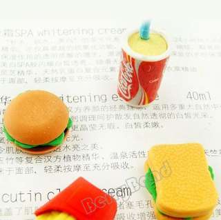   is a bag of 4 cute erasers like mini corn pineapple cherry japanese