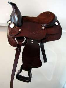 10 Brown COB PONY HORSE Western Kid Saddle 4pc SET nu  