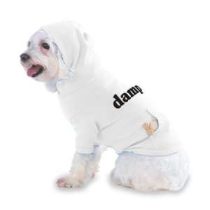  damp Hooded T Shirt for Dog or Cat LARGE   WHITE Kitchen 