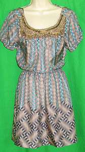 CYNTHIA VINCENT 100% SILK BEADED DRESS SOLD OUT M  