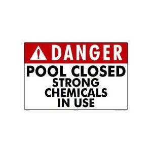  Sign Danger Pool Closed 5005Wa1812E
