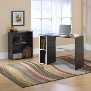 Sauder Treble Desk Bookcase Combo Twine / Cocoa Oak 