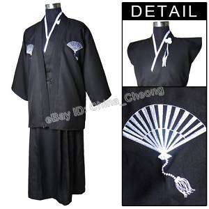 Japan Samurai Kimono Mens Haori Hakama Sleepwear/Robe  
