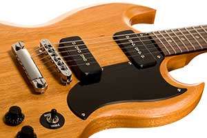   Electric Guitar, Worn Natural, Left Handed Musical Instruments
