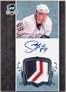 07/08 UD THE CUP SAM GAGNER 3CL RC AUTO PATCH /99  