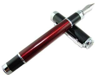 AND32 Duke Red checked Carbon Fiber fountain pen Germany Iridium M Nib 