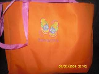 PERSONALIZED tote bag PRINCESS EMBROIDERED Birthday Big  
