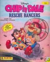 CHIP N DALE RESCUE RANGERS 1989 PANINI STICKER ALBUM  