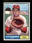 1961 TOPPS #299 CLAY DALRYMPLE PHILLIES EXMT 000991