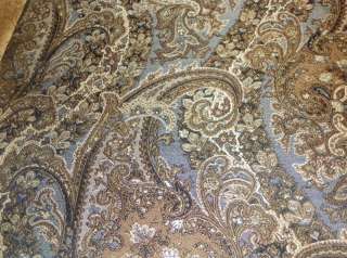 Beige Brown Paisley Print Damask Upholstery Fabric F172  