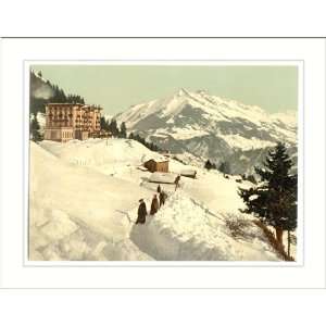 Leysin the sanatorium and Chaussy in winter Nand Canton of Switzerland 