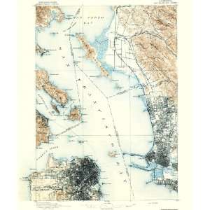 USGS TOPO MAP SAN FRANCISCO SHEET CALIFORNIA (CA) 1895  