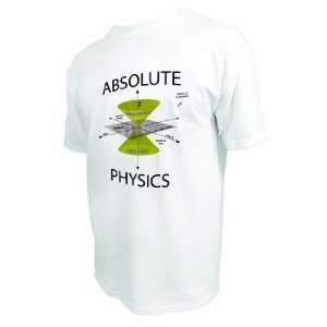   Scientific 100% Pre Shrunk Cotton Absolute Physics X Large Tee Shirt