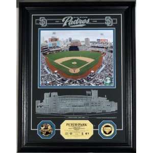 SAN DIEGO PADRES  Park Archival Etched Glass PHOTOMINT & 24KT 