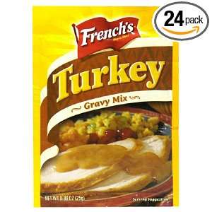 Frenchs Turkey Gravy Mix, 0.88 Ounce Packets (Pack of 24)  