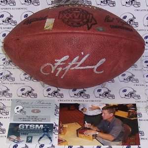  Troy Aikman Autographed Ball   Super Bowl XXVIII Sports 