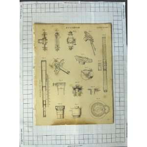   Micrometer Instruments Diagrams Drawings Aikman Print