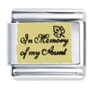  In Memory Of Aunt Italian Charms Bracelet Link Pugster 