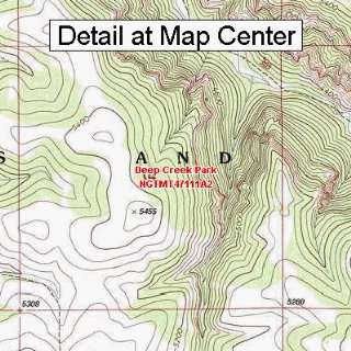  USGS Topographic Quadrangle Map   Deep Creek Park, Montana 