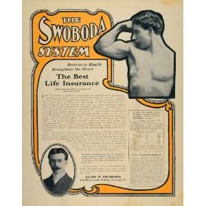  1902 Ad Alois Swoboda System Chicago Fitness Exercise 